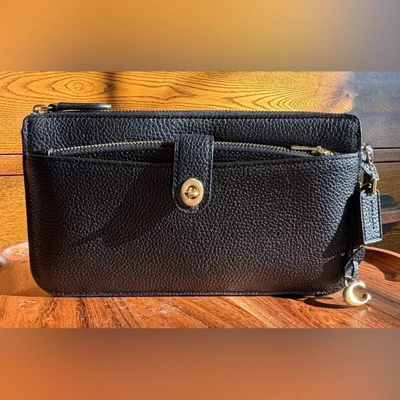 Coach Noa Pop Up Messenger Crossbody Black Leather C4816 - Picture 15 of 17